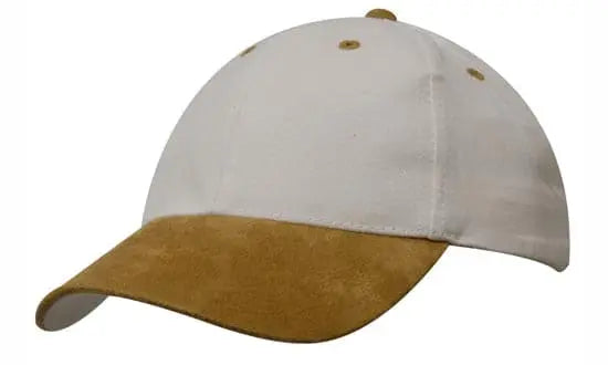 Headwear Brushed Heavy Cotton W/suede Peak Cap X12 - 4200 - City Workwear